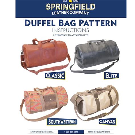 Toradh íomhá ar Leather Duffle Bag Pattern