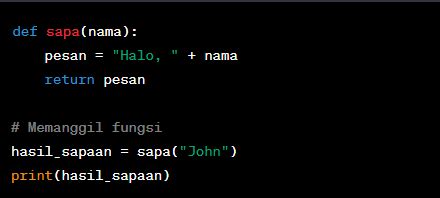 Image result for Contoh Code Function Python
