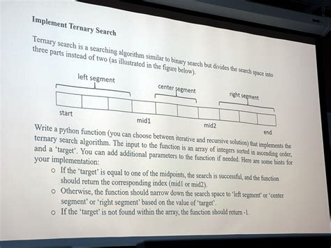 Image result for Ternary Search Algorithm