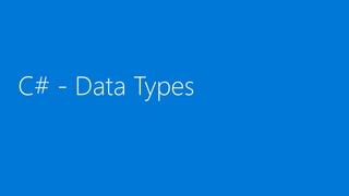 Image result for Data Type to C#