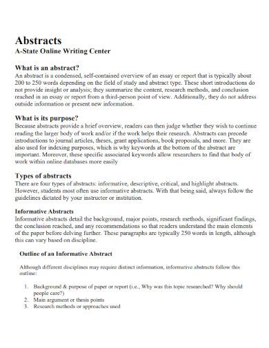 Toradh íomhá ar How to Write an Abstract in MS Word