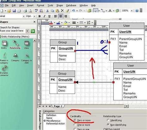 Image result for Visio ERD Diagram
