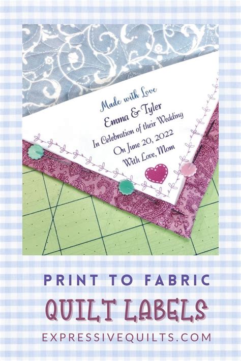 Toradh íomhá ar Quilt Labels Tutorial