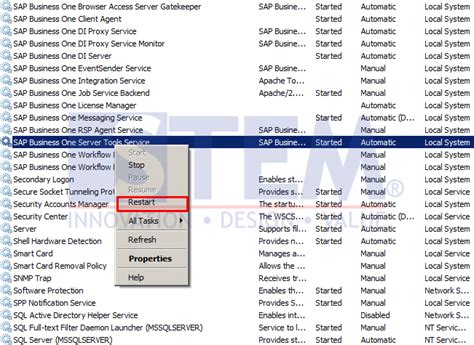 Start and Stop in MS SQL Server Database in SAP に対する画像結果