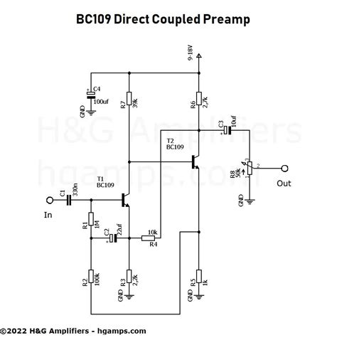Image result for Preamplifier Circuit Diagram