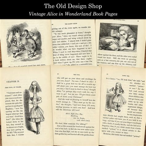 Image result for Alice in Wonderland Book Pages