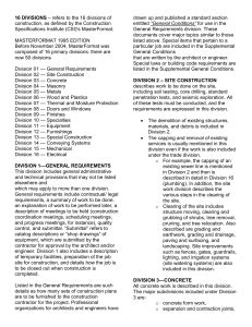 Toradh íomhá ar MasterFormat Codificaiton