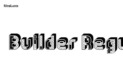 Image result for Builder Font