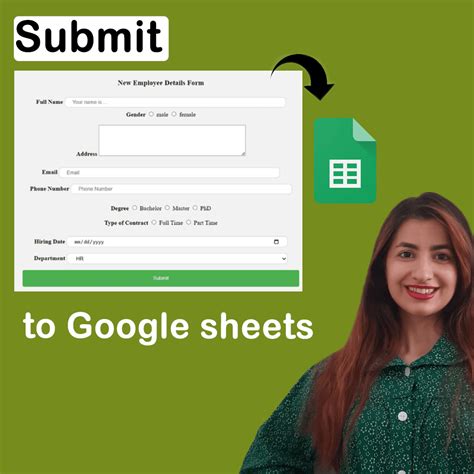 Image result for HTML Form Code to Submit Data to Google Sheets