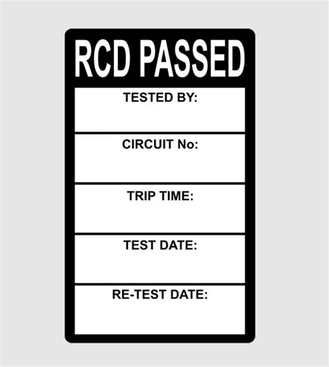 RCD Test Form に対する画像結果