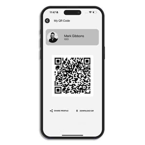 Image result for Sample Profile Page with QR Code
