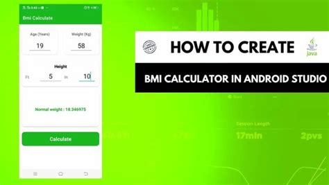 Toradh íomhá ar Front Page Design of BMI Calculator App in Android Studio