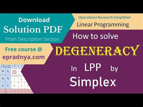 Image result for Degeneracy Linear Programming