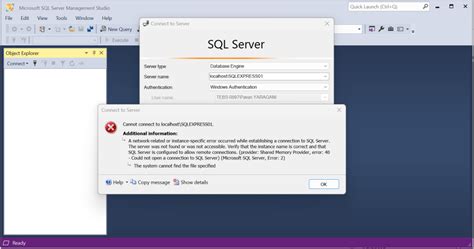 Toradh íomhá ar SQL No Server Message