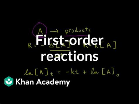 Image result for Explaining First Order Reactions