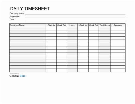 Image result for Time in Time Out Excel Sheet Template