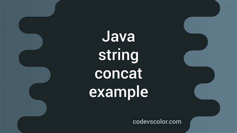 Concatenate Tostring Java に対する画像結果
