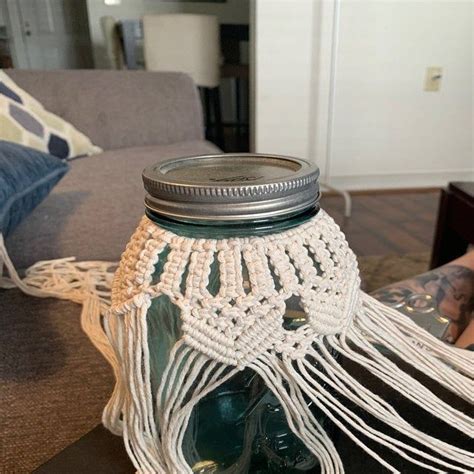 macrame around mason jars video tutorial に対する画像結果
