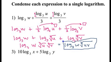 Toradh íomhá ar Condensing Logarithms