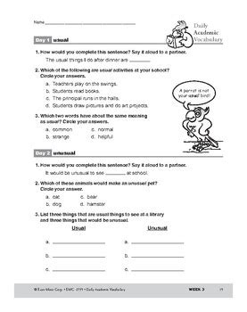 Afbeeldingsresultaten voor Academic Vocabulary Grade 3