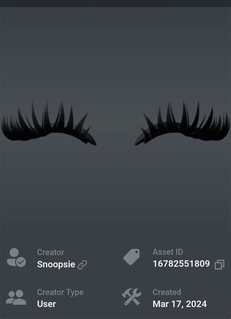Code ID Roblox Faux Cils ਲਈ ਪ੍ਰਤੀਬਿੰਬ ਨਤੀਜਾ