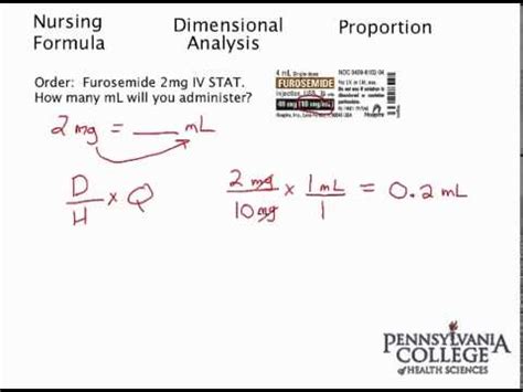 Dimensional Analysis Nursing Math に対する画像結果