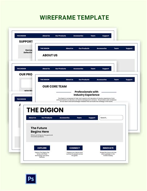 Image result for Template Rogo Wireframe