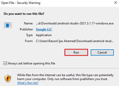 Toradh íomhá ar Configure Android Studio