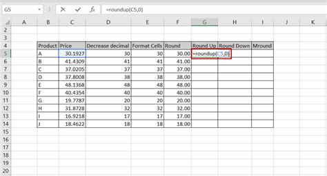 Afbeeldingsresultaten voor How to Round a Calculated Number in Excel