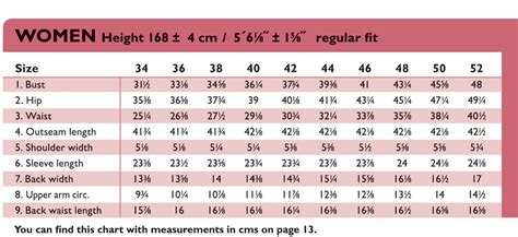 Inch Size Chart に対する画像結果