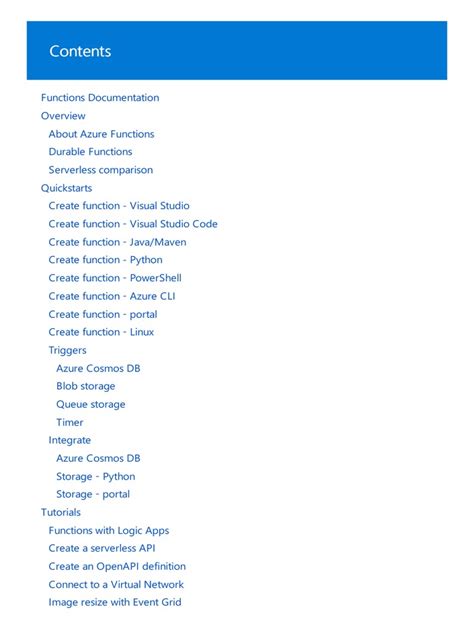 Azure Functions Overview | PDF | Microsoft Visual Studio | Microsoft Azure