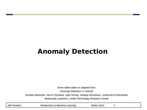 Image result for Anomaly Detection Slides Example