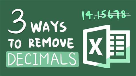 Image result for How to Remove Decimal Points in Excel