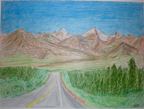 Perspective Landscape Drawing at PaintingValley.com | Explore ...