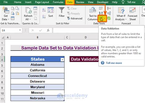 Toradh íomhá ar Expand Data Validation List. Excel
