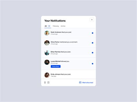 Image result for Notification Modal UI Design