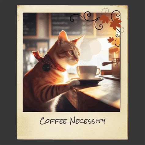 Image result for Cat Sipping Coffee GIF