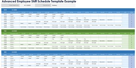 Toradh íomhá ar Rotating Shift Work Schedule Templates