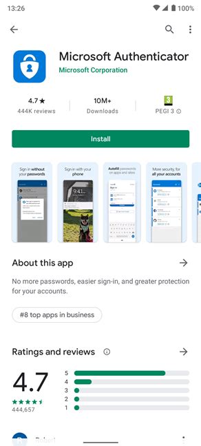 Microsoft Authenticator App Play Store に対する画像結果