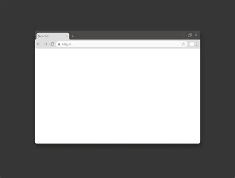 Template empty web browser page. Simple blank mockup website window ...