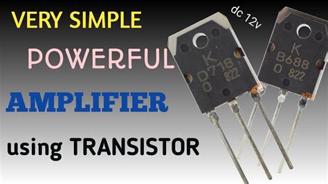 Image result for Single B688 Transistor Amplifier Circuit