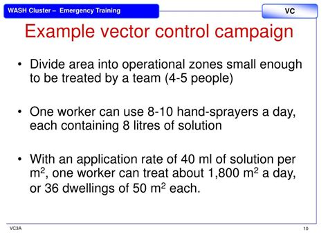Vector Control Training に対する画像結果