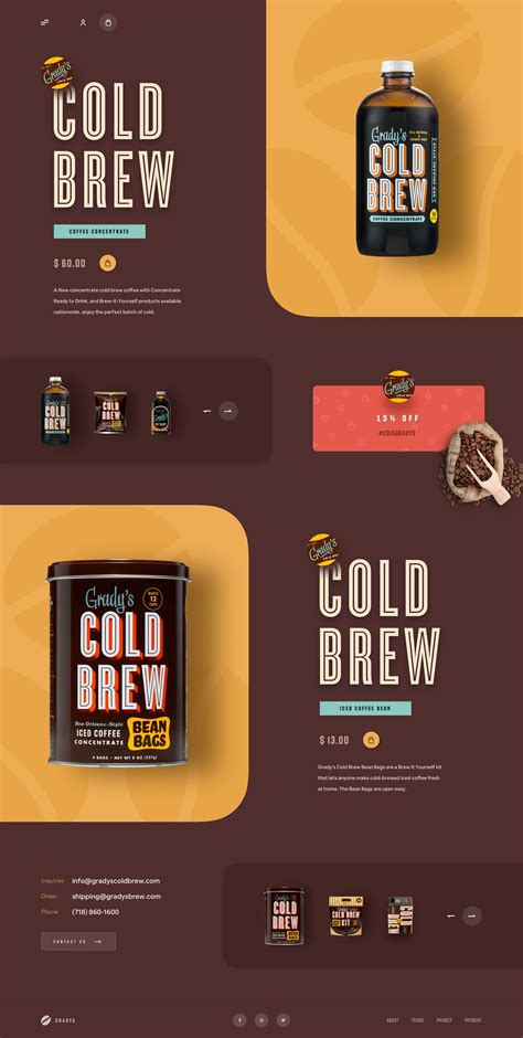 Cold Brew Coffee Website Template に対する画像結果