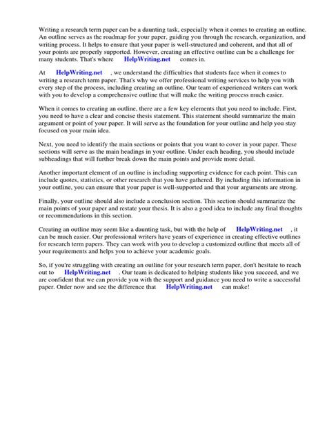 Term Paper Outline Format に対する画像結果