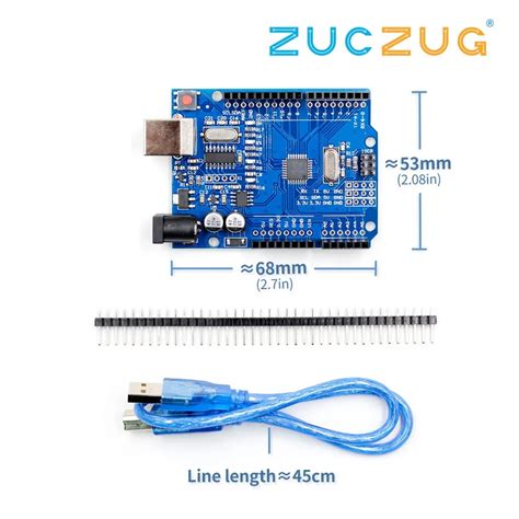 Toradh íomhá ar Arduino Uno Side Dimensions