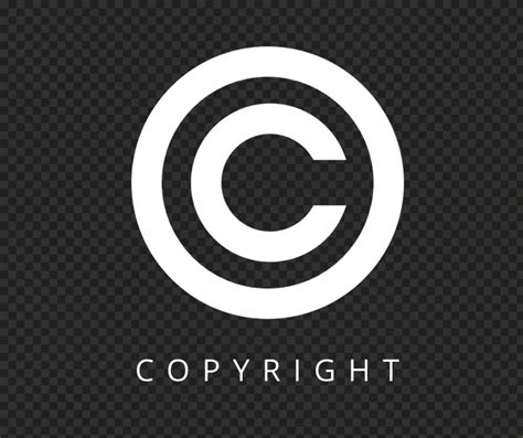 Copyright White Logo Icon PNG | Citypng