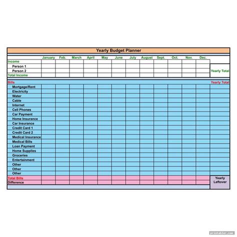 Image result for Free Printable Expense Chart