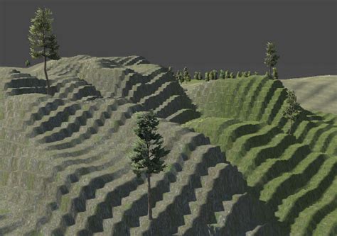 Unity Terrain Script に対する画像結果