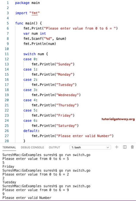 Image result for Switch Statement Golang
