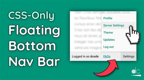 Image result for HTML/CSS Bottom Navigation Bar